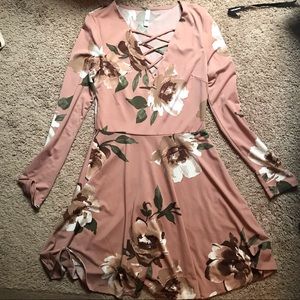 Floral Long Sleeve Dress